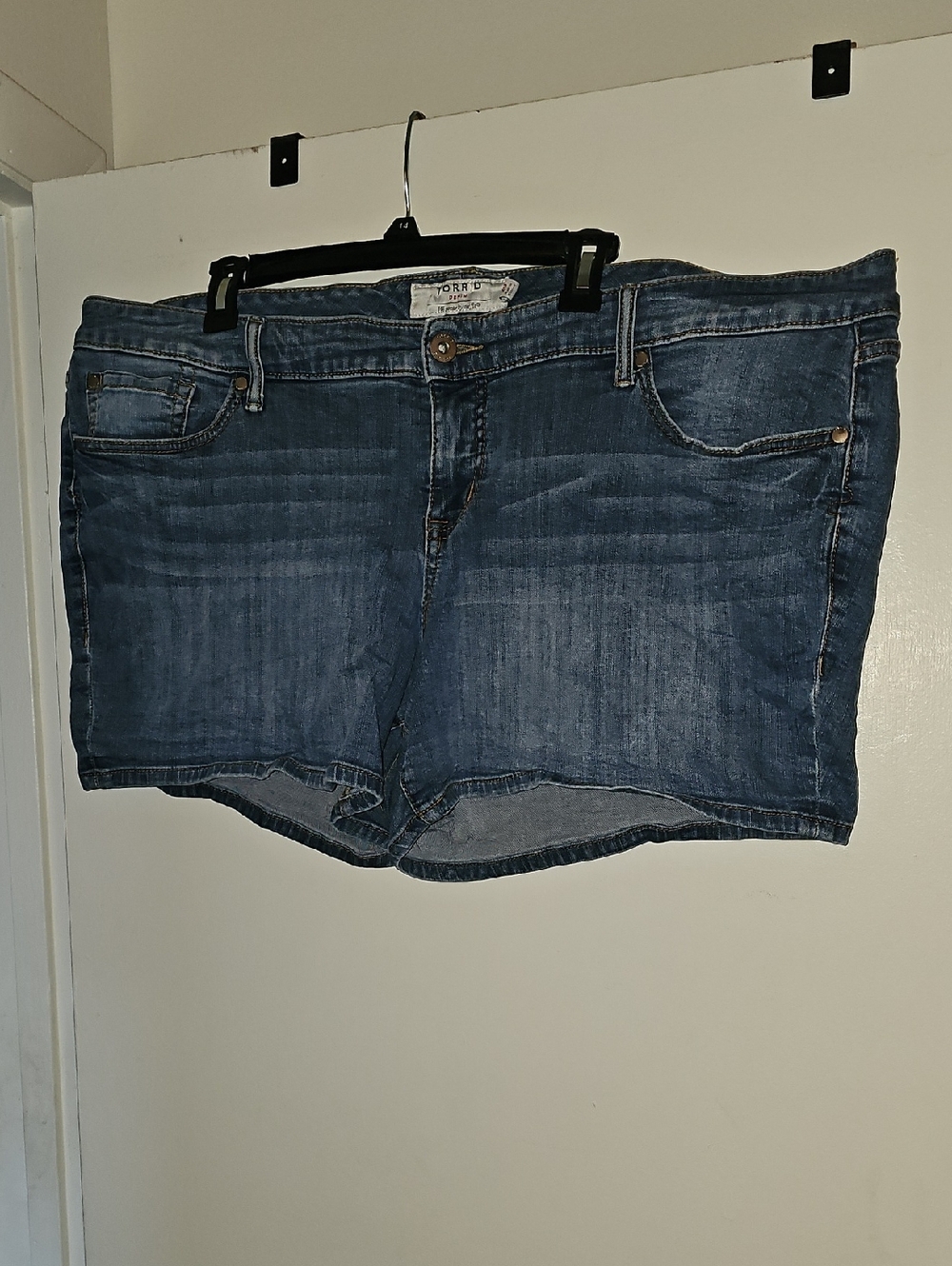 torrid Dark Blue Denim Shorts